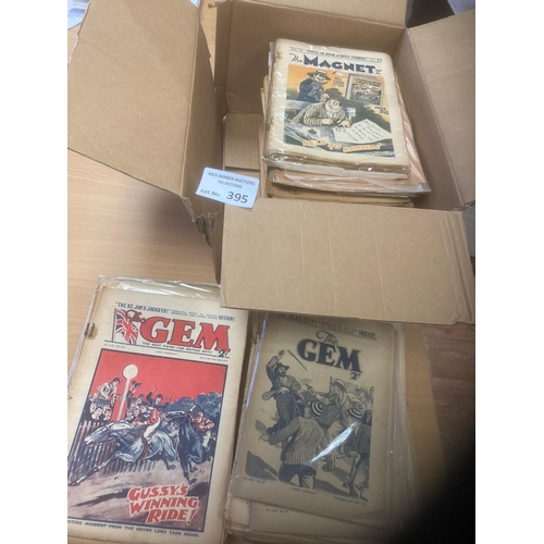 395 - Comics : Gem (72), Magnet (107) all pre war comics generally conditions ok