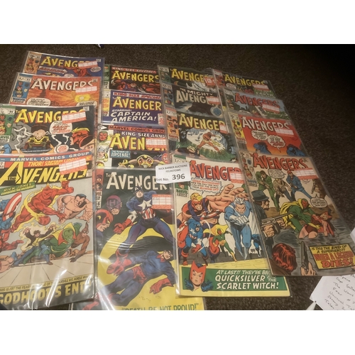 396 - Comics : Marvel - The Avengers Vintage issues King Size 2,3,9 - normal 56,61,62,72,75,76,77,78,81,82... 