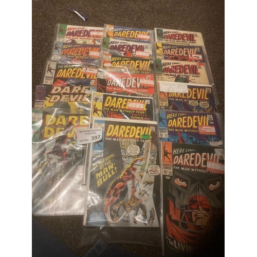 397 - Comics : Marvel - Daredevil - great collection of 1960s/70s issues classic/vintage in decent conditi... 