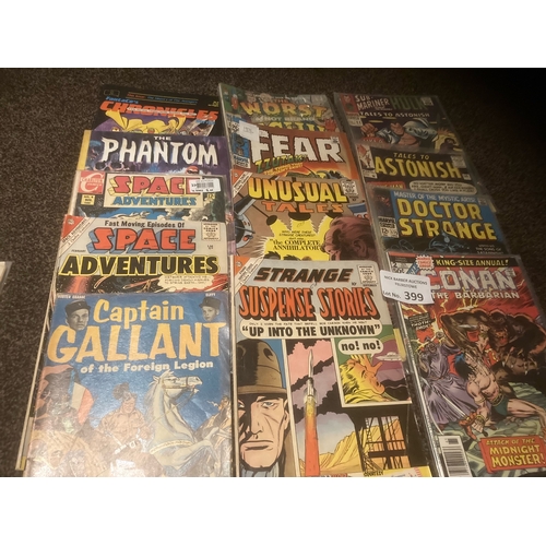 399 - Comics : Marvel - & others - great collection of vintage comics 1960s/70s inc Space Adventures T... 