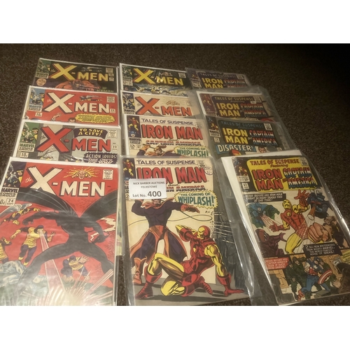 400 - Comics : Marvel - Collectable vintage 1960s/70s issues inc X-Men, Iron Man, Strange Tales, Doctor St... 