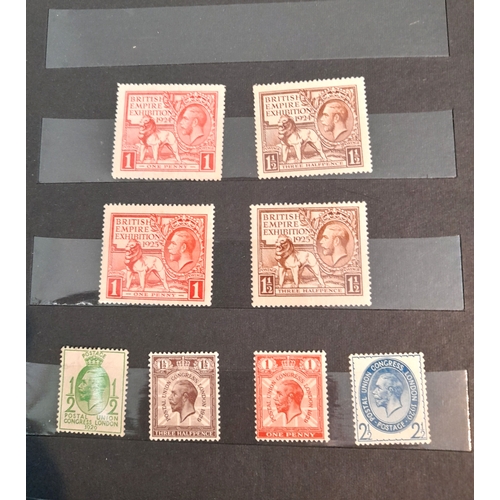 52 - Stamps : Great Britain Selection in on album pages etc., particular interest in small Red S/Book con... 