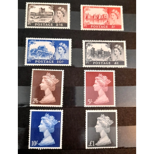 52 - Stamps : Great Britain Selection in on album pages etc., particular interest in small Red S/Book con... 