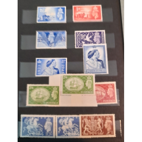 52 - Stamps : Great Britain Selection in on album pages etc., particular interest in small Red S/Book con... 