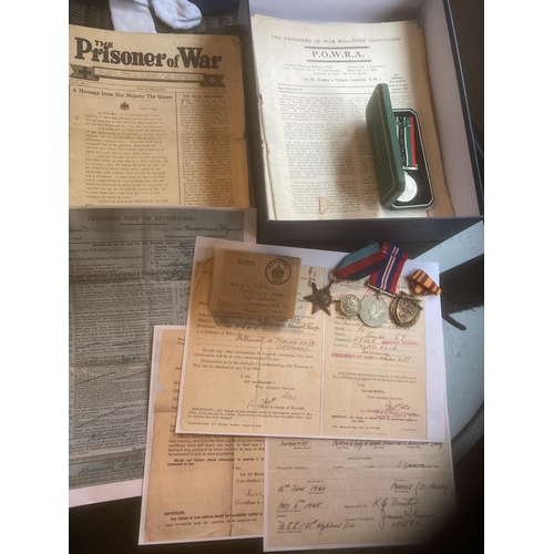 554 - Collectables : Militaria WW11 Fascinating collection of prisoner of war items inc magazines various ... 