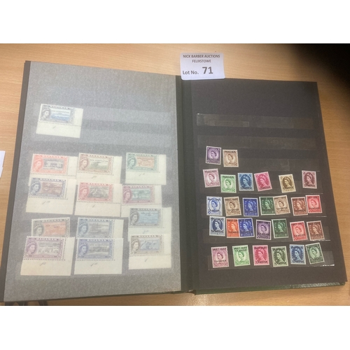 71 - Stamps : Stockbox of GB mint/used & many gutter pairs & commonwealth etc