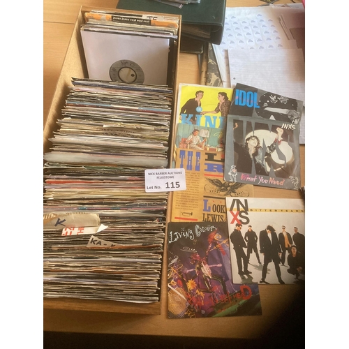 115 - Records : Singles in large crate - 'H,I,J,K' inc Killing Joke, Kinks, Korgis, Living Colour, Billy I... 