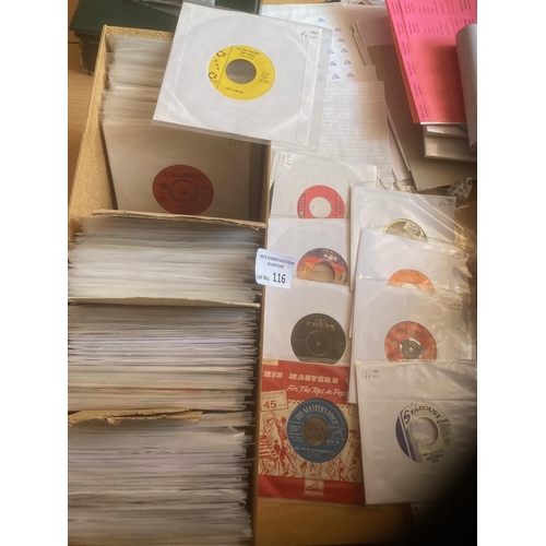 116 - Records : Crate of great singles - all sleeved & priced look like Soul/Funk many US pressings inc Be... 