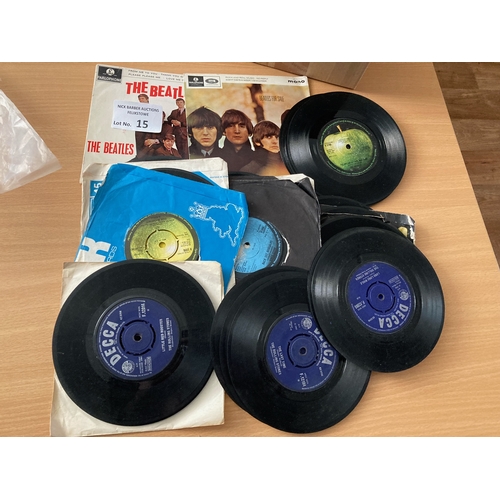 15 - Records : BEATLES/ROLLING STONES 30+ original 7