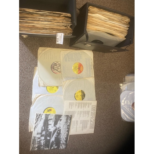 219 - Records : Two cases of records & inner sleeves only outer sleeve inc many albums/good names inc Equa... 