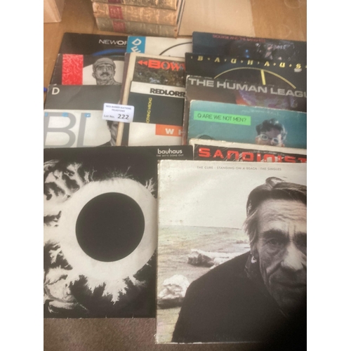 222 - Records : Indie/Punk/Rock - small collection in case conditions vary inc New Order, Bauhaus, Devo et... 