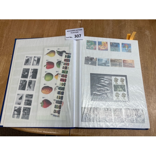 307 - Stamps : GB mint stamps - 48 page stock book full inc mini sheets - great FV of £850