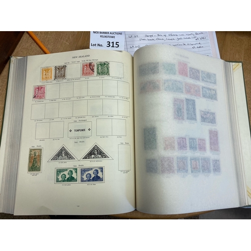 315 - Stamps : Boxed Crown album of George VI GB & Commonwealth - mostly low values - but in great conditi... 