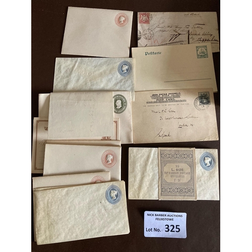 325 - Stamps : Superb collection of postal stationery much QV plus many fiscals also plus QV stamps inc mi... 