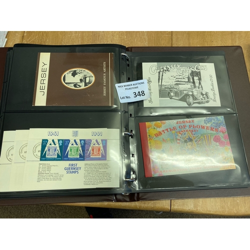 348 - Stamps : Album of GB 11 x prestige 98 x normal booklet FV £280 & other items CI & World