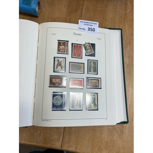 350 - Stamps : Cyprus 1952-1986 in Lighthouse printed album mint/used