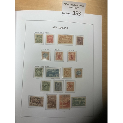 353 - Stamps : NEW ZEALAND - superb collection in hingeless davo album 1850-1960s well filled mint/used wi... 