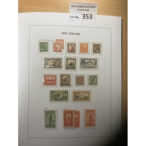 353 - Stamps : NEW ZEALAND - superb collection in hingeless davo album 1850-1960s well filled mint/used wi... 