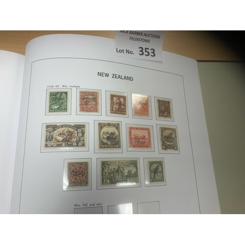 353 - Stamps : NEW ZEALAND - superb collection in hingeless davo album 1850-1960s well filled mint/used wi... 