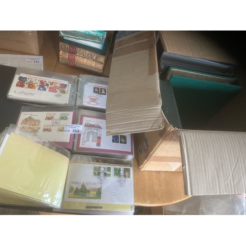 369 - Stamps : GB FDC - 9 albums - inc spec pmks & royal etc - good lot