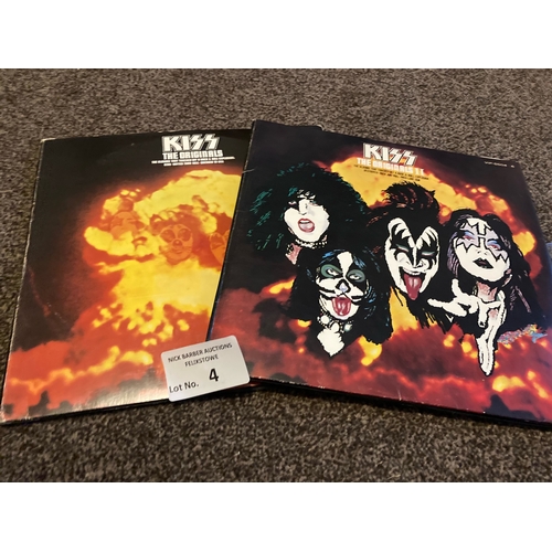 4 - Records : KISS - The Originals I & II VIP5504 Japan NBLP7032 USA - all in great condition (2)