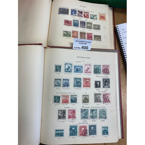 400 - Stamps : Old Time stamp collection in 6 albums (3 new age & 3 ideal)