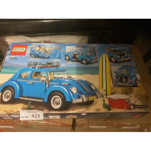 415 - Diecast : Lego - Creator - Volkswagon Beetle 10252 opened/completed once/complete & boxed