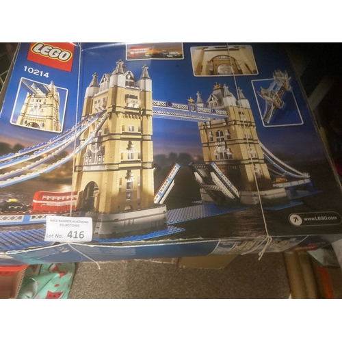 416 - Diecast : Lego - Tower Bridge - 10214 opened/completed once/complete & boxed