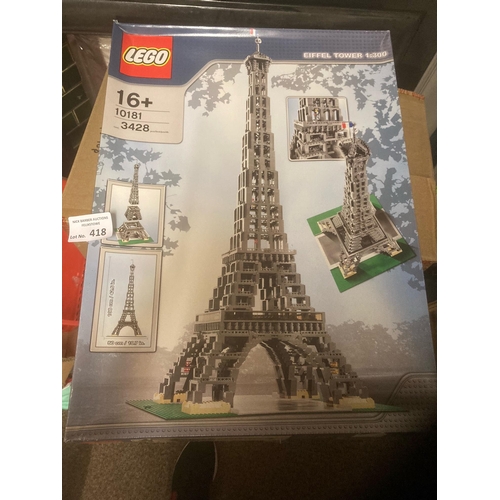 418 - Diecast : Lego - Eiffel Tower 10181 opened/completed once/complete & boxed