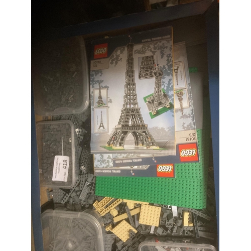 418 - Diecast : Lego - Eiffel Tower 10181 opened/completed once/complete & boxed