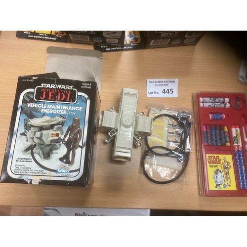 445 - Diecast : Return of the Jedi models boxed - originals inc tri-pod laser cannon, MTV-7, MLC-3, Speede... 