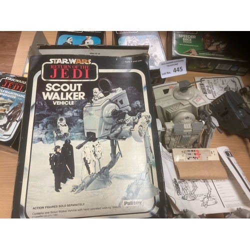 445 - Diecast : Return of the Jedi models boxed - originals inc tri-pod laser cannon, MTV-7, MLC-3, Speede... 