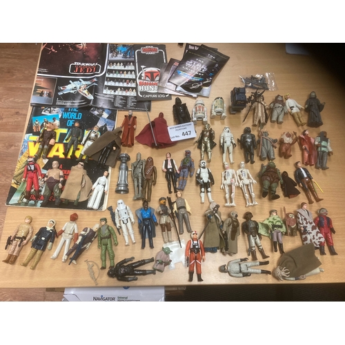 447 - Diecast : Star Wars - great collection of models all Return of the Jedi - many with weapons - great ... 