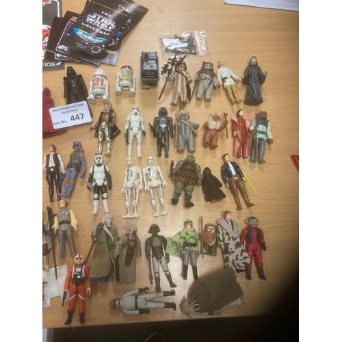 447 - Diecast : Star Wars - great collection of models all Return of the Jedi - many with weapons - great ... 