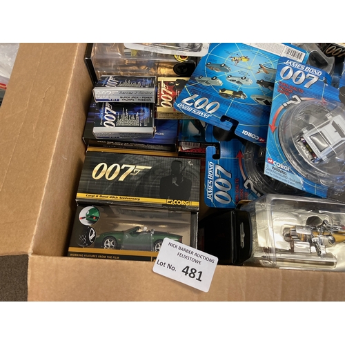 481 - Diecast : James Bond - vast collection of various models inc Corgi - mostly great lot