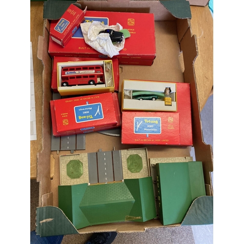 484 - Diecast : Triang - Minic - Motorways set plus a box of other items inc boxed M.1504