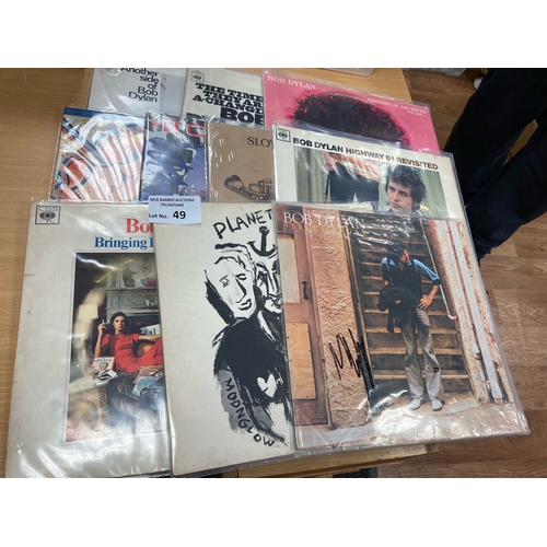 49 - Records : BOB DYLAN collection of albums - nice condition (10)