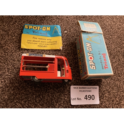 490 - Diecast : Spot On by Triang - United Dairies milk float no. 122 boxed - vehicle/box in good conditio... 