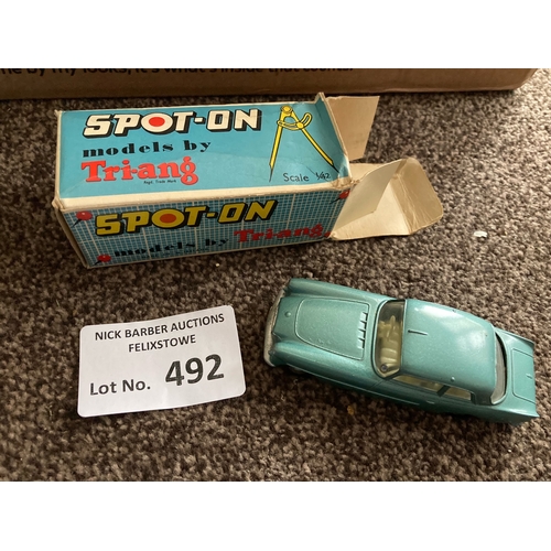 492 - Diecast : Spot On by Triang - Bristol 406 no. 115 - vehicle fine, but box with knocks