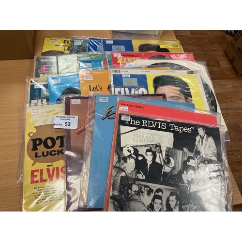 52 - Records : ELVIS PRESLEY - collection of albums - decent conditions/sleeved etc (17)