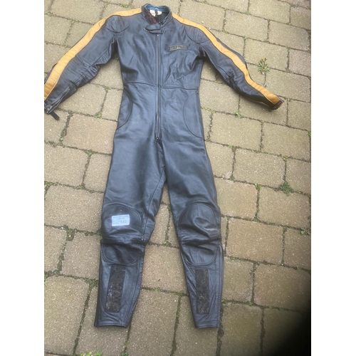 541 - Speedway/Motor Cycling : Original set of Lewis leathers 1960s/70s - size 38 - good cond