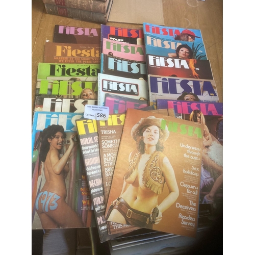 586 - Magazines : Adult Glamour - Fiesta (19) - super lot of early issues mags from Vol 4 no. 10 onwards -... 