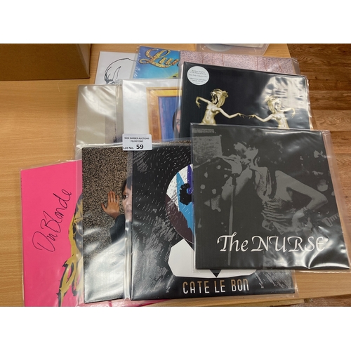 59 - Records : Indie/Alternative albums in excellent condition - inc Nurse, Cate Le Bon - great lot (10)