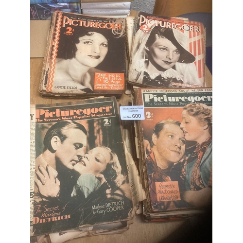 600 - Magazines : Picturegoer Magazines 1932-1938 - over 100 issues - many covers loose - fair condition