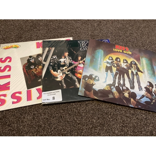 8 - Records : KISS - A crazy night with Kiss, Kiss - superstar love gun (3) - all great cond albums