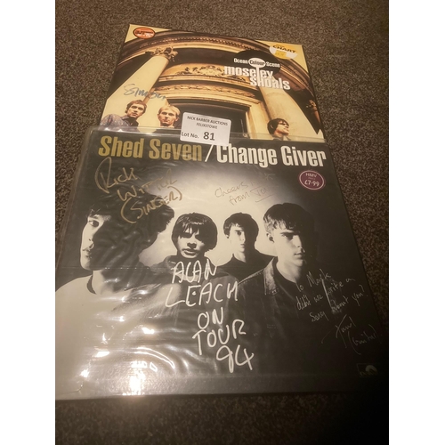 81 - Records : Indie Rock - Ocean Color Scene albums Simon, & Shed Seven album fully signed all original ... 