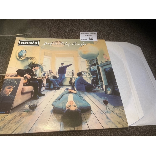 86 - Records : OASIS Definately Maybe original double album CRELP169  - great condition item