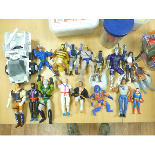 472 - Diecast : He-man, GI Joe, Battle Beasts, Brave Star, Thundercats, Mask etc many with accessories, ve... 