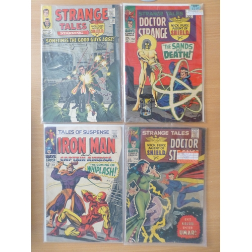 590 - Comics : Marvel - collectable vintage 1960s/70s issues inc X Men, Iron Man, Strange Tales, Dr. Stran... 