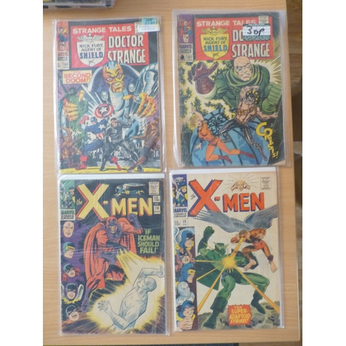 590 - Comics : Marvel - collectable vintage 1960s/70s issues inc X Men, Iron Man, Strange Tales, Dr. Stran... 